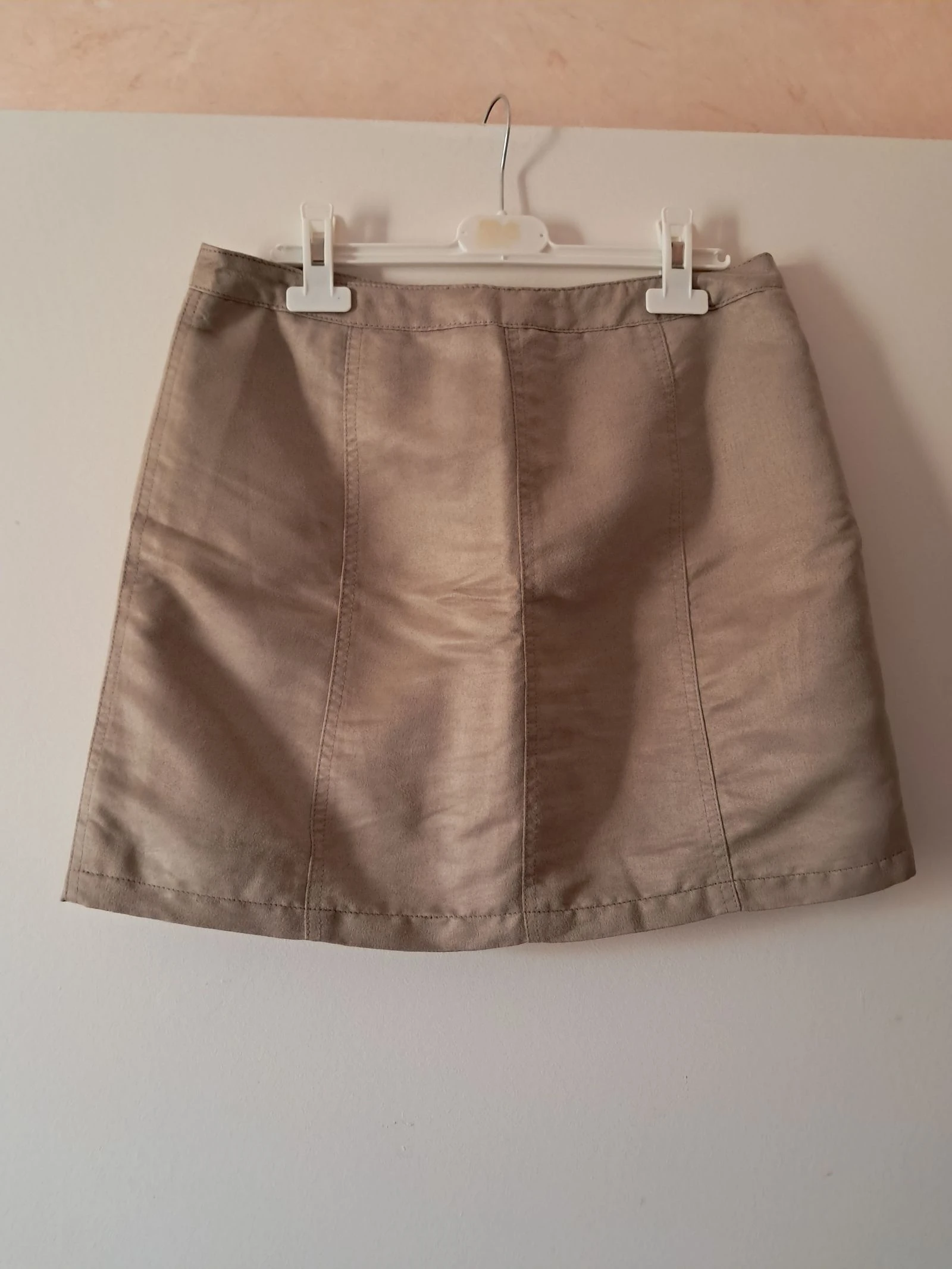 Saia vero moda 38 bege botões outono inverno – photo 2